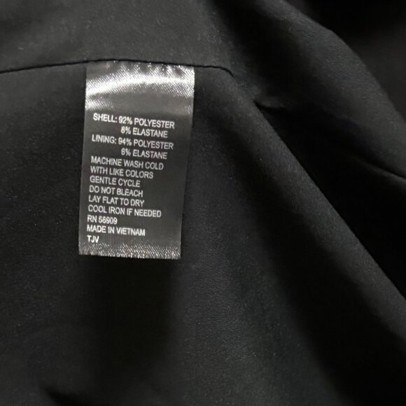 Alex Marie Womens Black Sleeveless Wrap Style Midi Dress With Ring Detail Size 6 - Picture 7 of 7